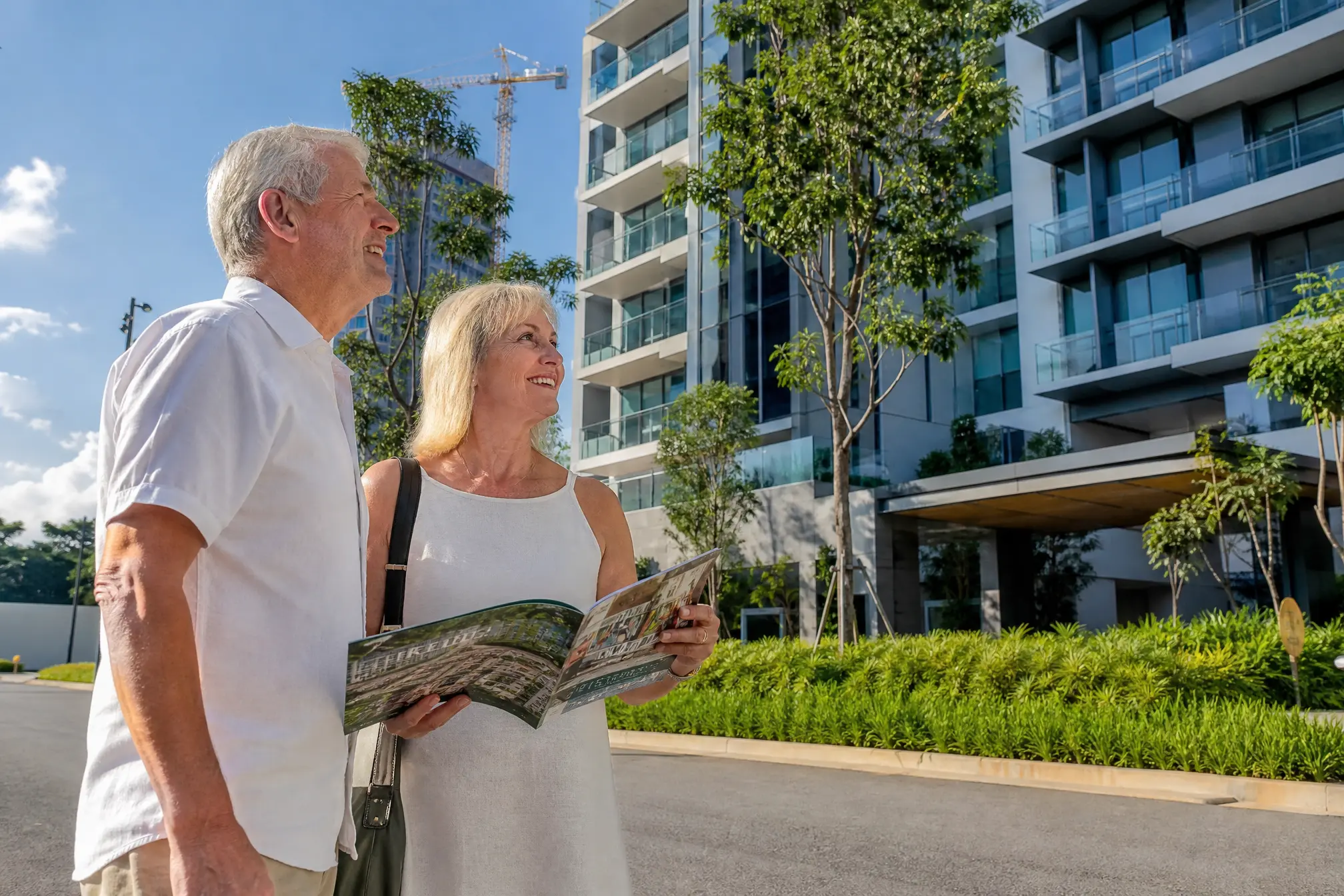 Australian retired couple viewing property in Penang Malaysia